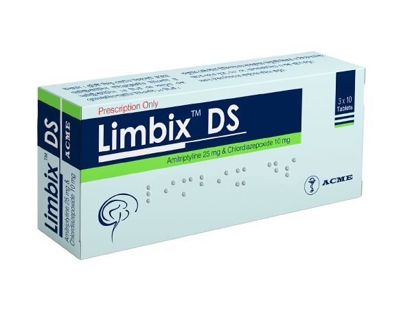 Limbix DS 25+10mg (30 Pcs) 25 mg+10 mg